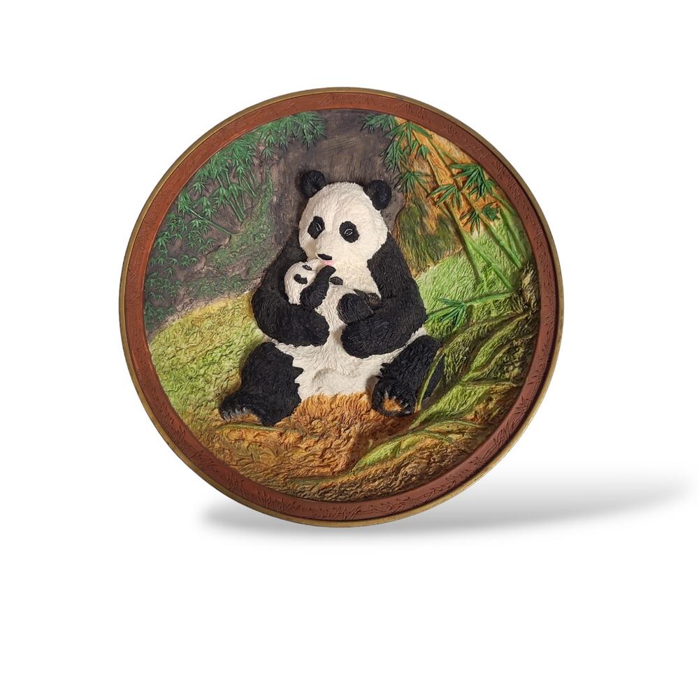 Bradford Exchange Panda Bear Hugs "Rock-a-Bye" 9" Collectors Plate Will Nelson